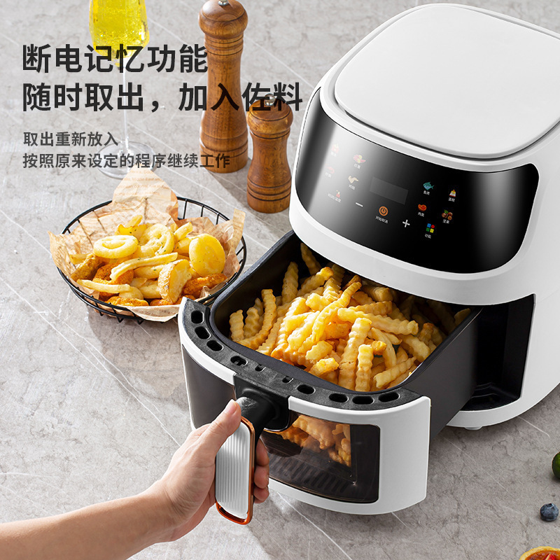 Dropshipping Silver Crest 8L Visual Large-Capacity Air Fryer Smart Electric Fryer European Standard 220V