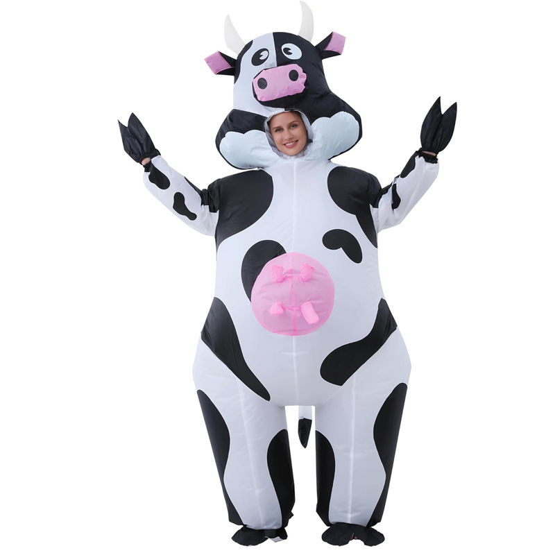 Venta caliente Traje inflable transfronterizo Dinosaurio de Halloween Alien Tyrannosaurus Rex Dress Up Ropa de actuación divertida Decoración de fiesta