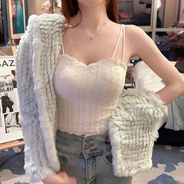 plus size Vest Sling with Chest Pad One-piece Wrap-up Chest Beauty Back Underwear with Base Slim-fit White Seamless Lace