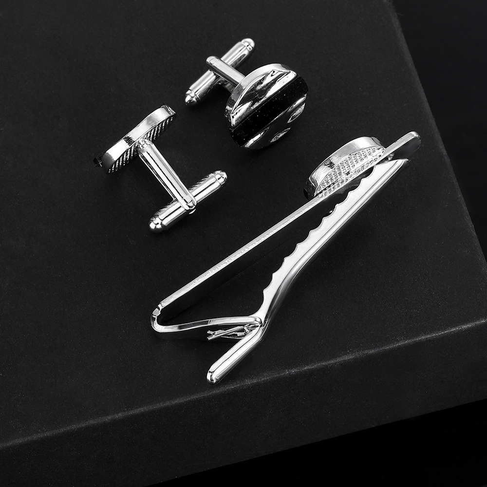 Mode sternenklare runde Manschettenknöpfe für Männer und Frauen Business Französisch Hemd Manschette Nägel Krawatte Clips Anzug Zubehör_voghion.com