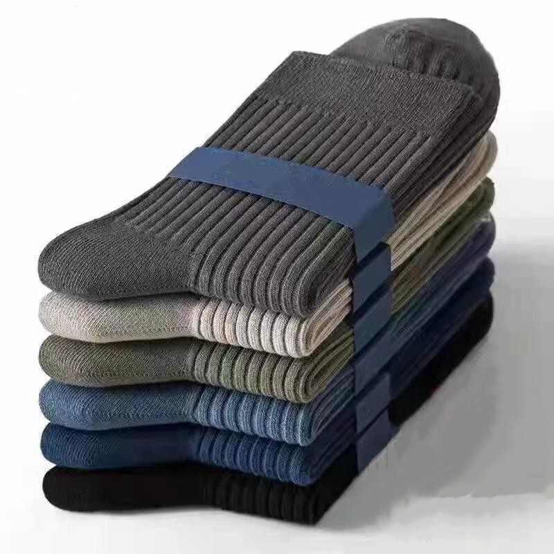 Men's Socks, Deodorant and Sweat-Absorbent Summer Socks, Men's Pure Cotton Sweat-Absorbent Summer Thin Mid-Calf Socks, Special Price Zhuji Socks