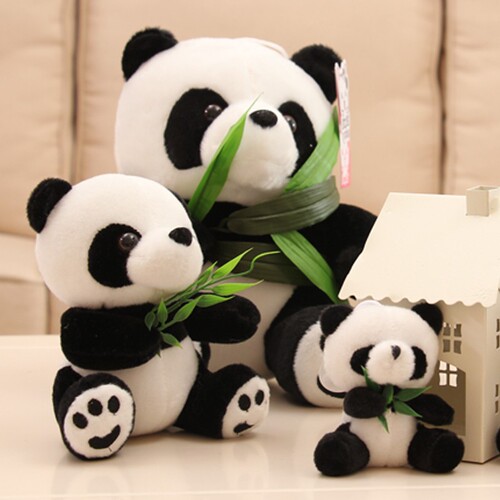 Plush Toy Bamboo Leaf Panda Doll Cute Doll Children Birthday Gift Girl Doll Panda Pendant Wholesale