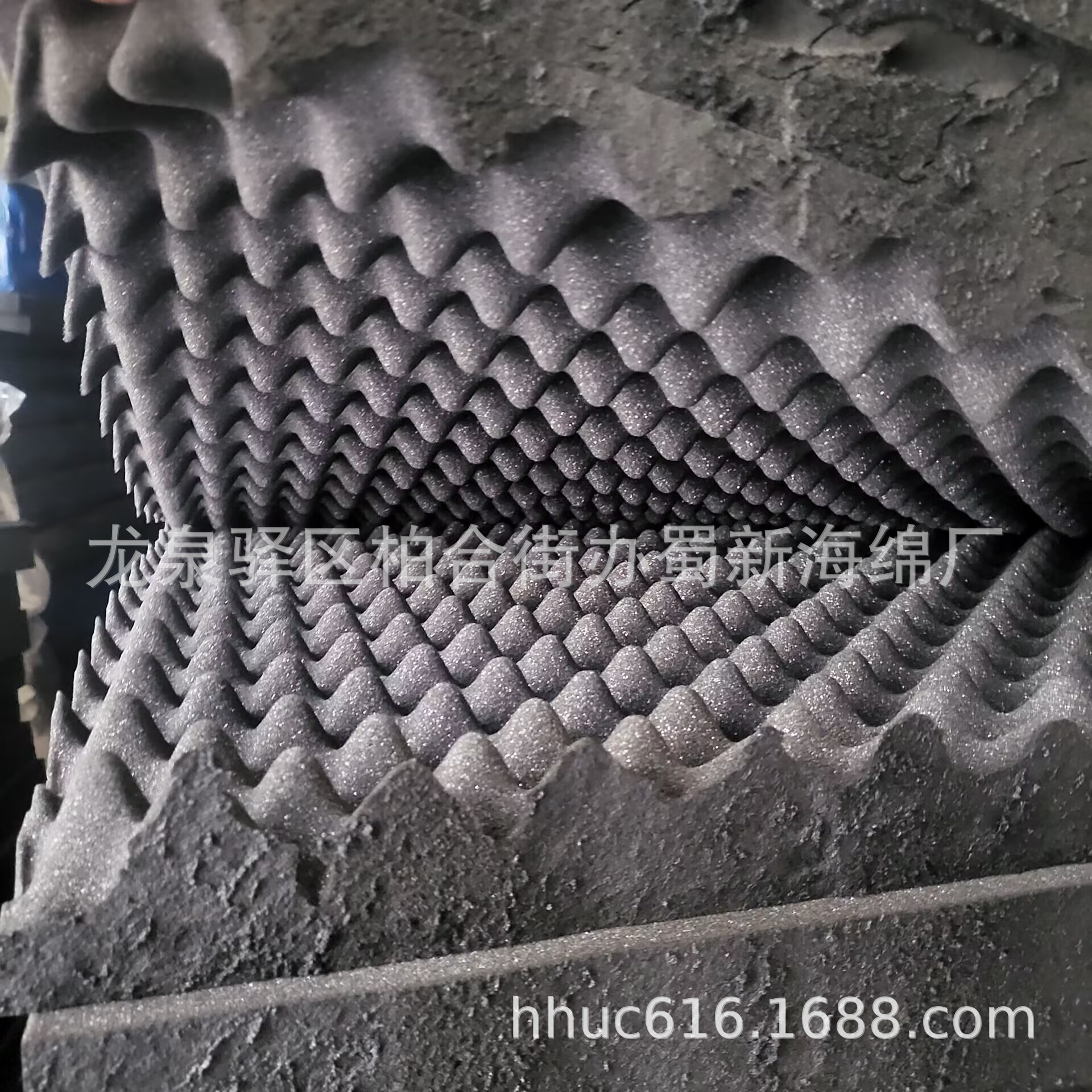 供应直播间吸音降噪波纹海绵/音乐室消音波浪海绵/设备房隔音海绵