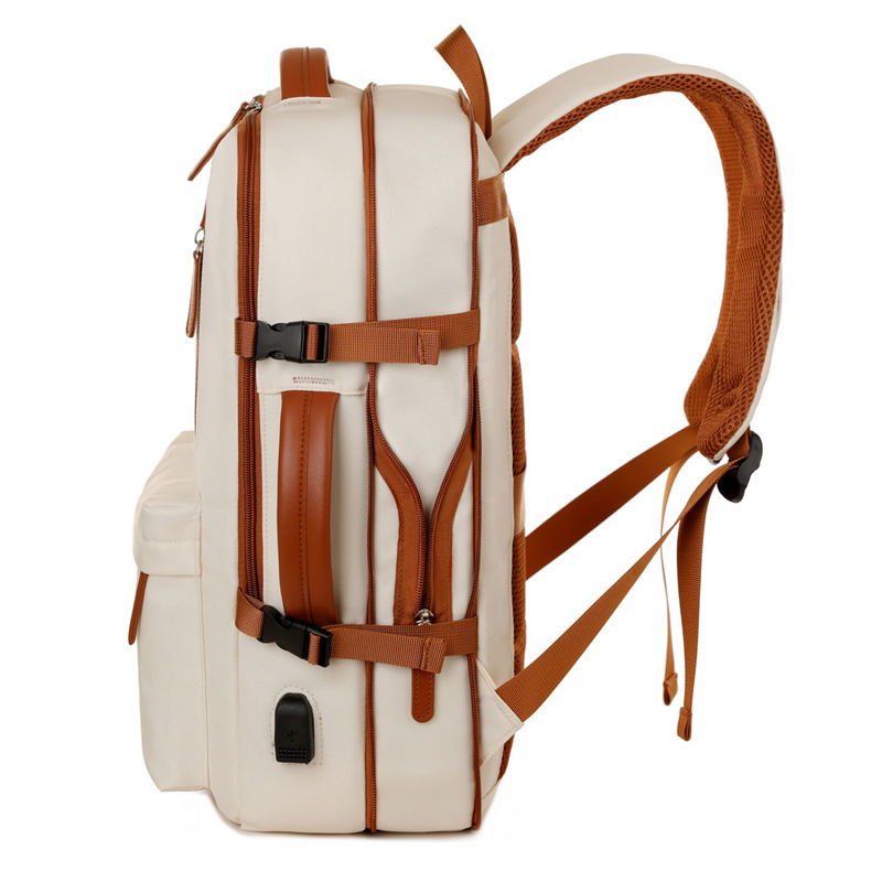 Mochila USB de gran capacidad transfronteriza multifunción de viaje de corta distancia mochila de computadora impermeable de nailon mochila escolar para estudiantes universitarios