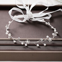 M 24441 Pearl Rhinestone Bridal Headband �������﷢�� �羳��