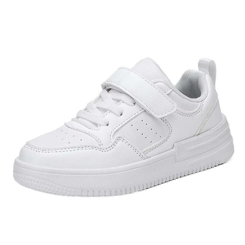 Zapatos blancos para niños 2025 verano nuevo estilo zapatillas blancas marea campus niña zapatos blancos fuerza aérea zapatillas al por mayor