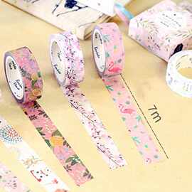 15mm * 7m cute kawaii flowers cartoon ing washi tape dec