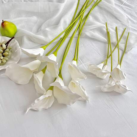 Eva Material Calla Lily Artificial Flower Home Wedding Decoration Flower Arrangement Props High-End Shaping Craft Scene Layout