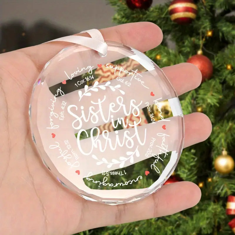 Cross-Border Creative Special Offer Crystal Glass Pendants Christmas Couple Wedding Gift Decoration Home Hanging Ornaments