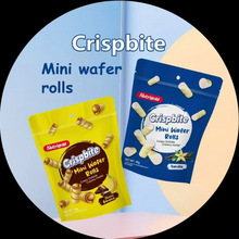 印度尼西亚诺思乐迷你卷饼干66g*24袋装 注心蛋卷饼干整箱批发