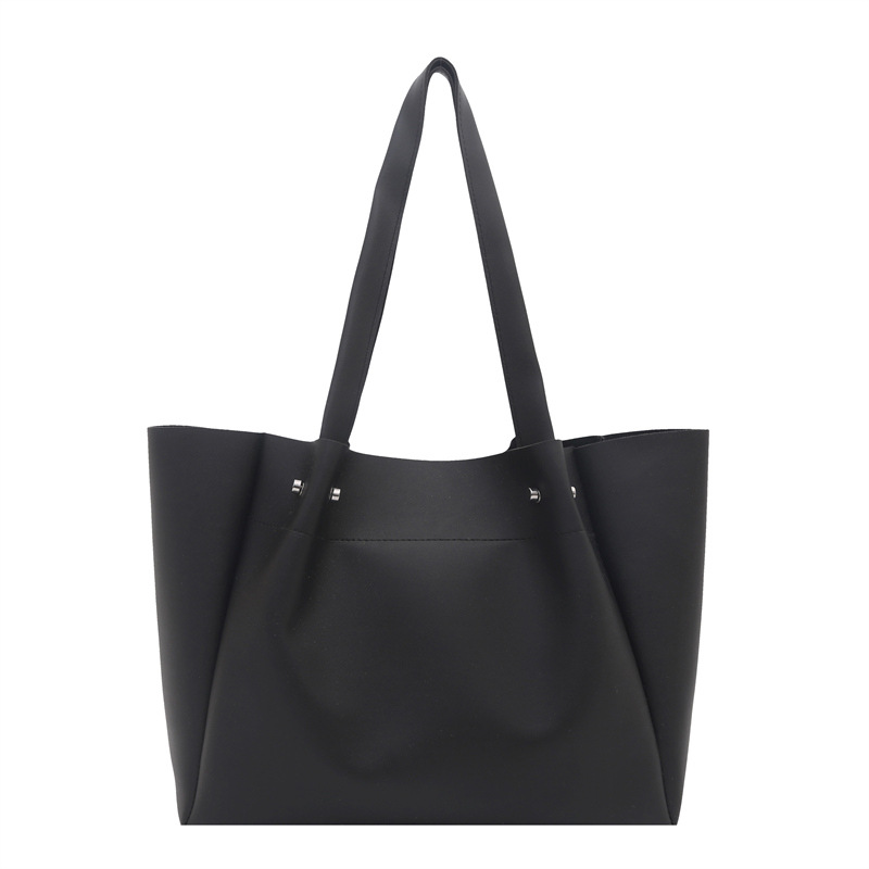 Large Capacity Commuter Tote Bag Retro Style Shoulder Bag_voghion.com