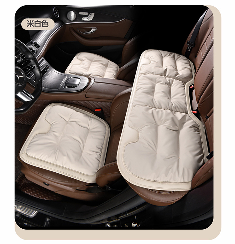 Car winter seat cushion three-piece main driver's seat single-piece rear seat cushion four seasons universal suit car supplies