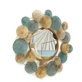 北欧金属铁艺靠墙装饰品家用浴室装饰镜子墙壁立体轻奢挂件简约现