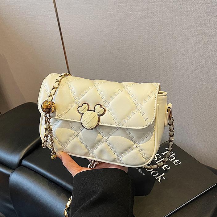 Popular bolso de cadena de diamantes de fuego súper caliente femenino 2025 nuevo bolso de axila de un solo hombro de moda salvaje bolso cuadrado pequeño de alta gama