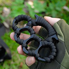 手撑子指虎四指拳套锌合金合法防身自救防卫武器车载破窗指环手扣