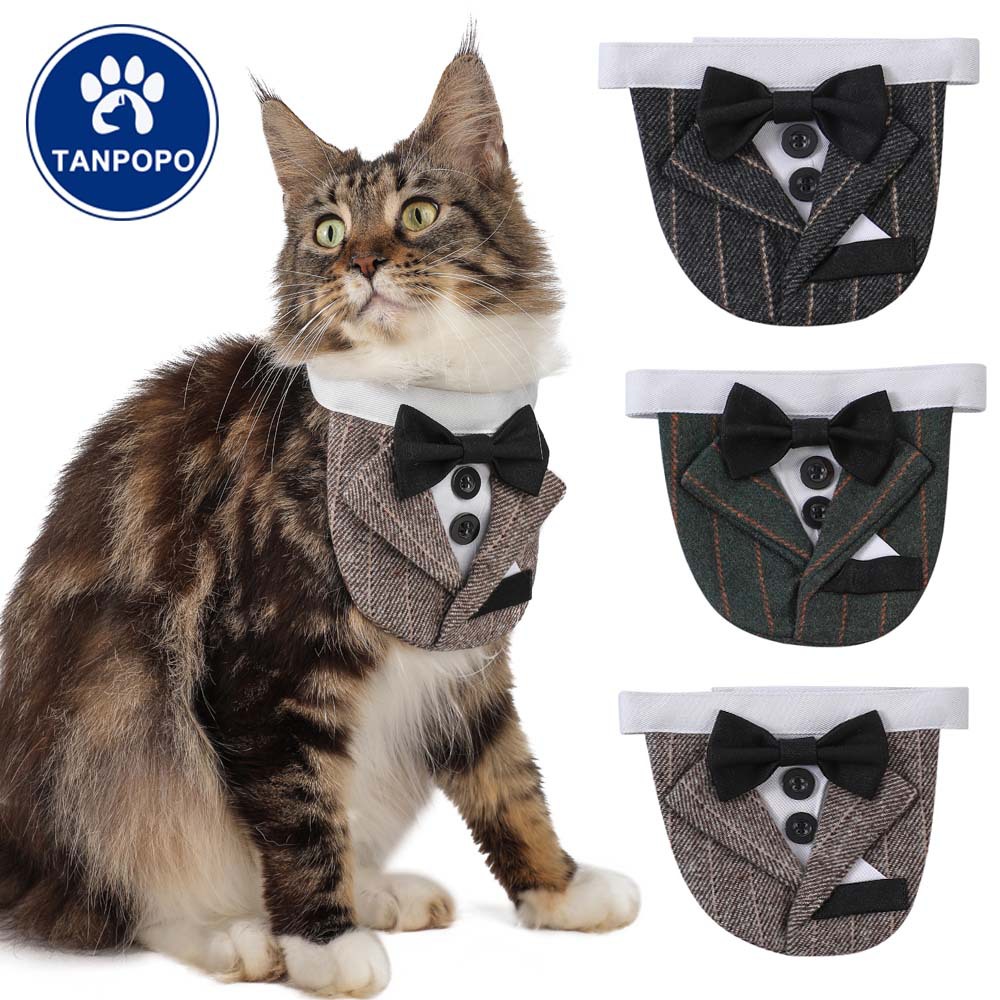 Tanpopo trajes de mascotas toallas de triángulo toallas de saliva pequeña y mediana toallas de perros gatos toallas para perros para bodas toallas de triángulo