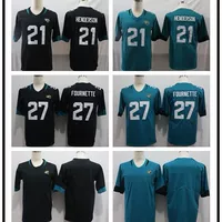 Американский оливковый костюм Jaguars football 7 #16 #15 #20 #21 #27 # Легендарная майка второго поколения
