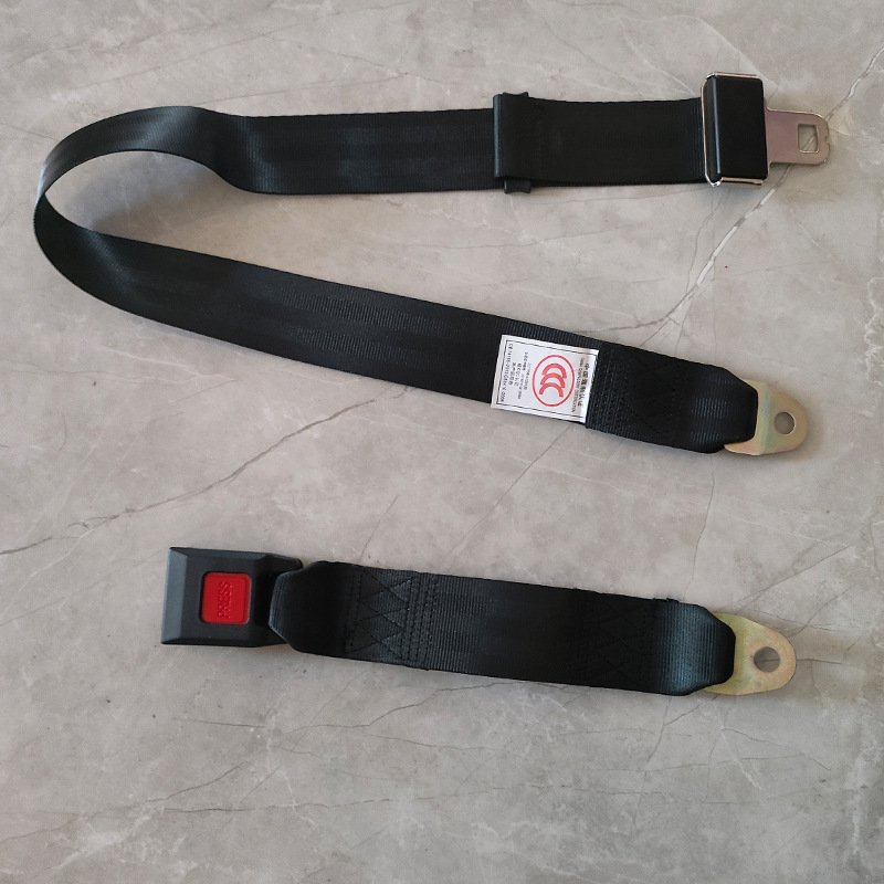 Two-Point Car Seat Belt, Manual Adjustment for Passenger Cars, Minibuses, and School Buses, Simple Two-Point Seat Belt