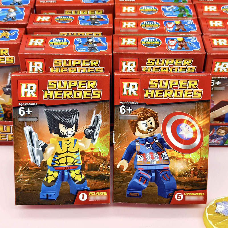 2 Yuan Revenge Alliance Minifigure Building Block Puzzle Toy Hero Cross-Border New Product Street Stall Retail Store Gift 5