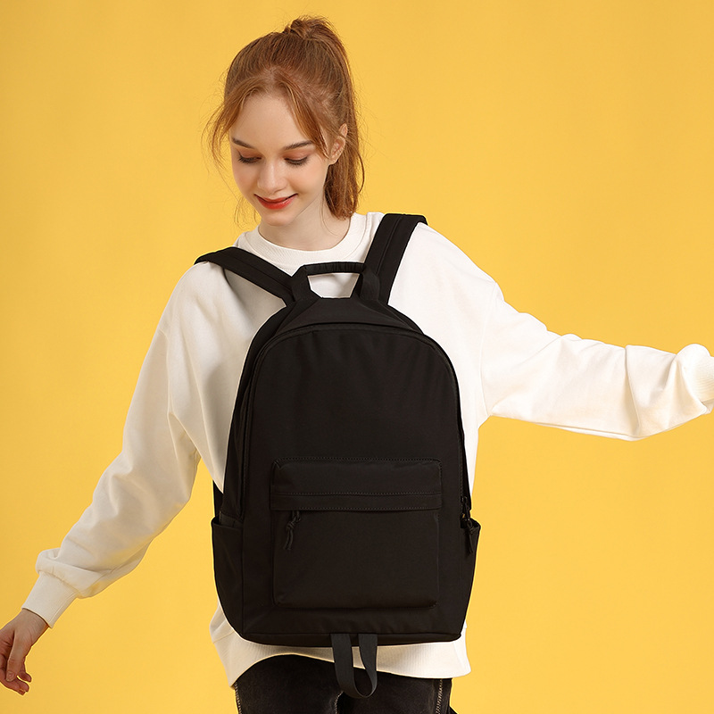 新款高中生雙肩包女日系大學(xué)生簡約時尚背包大容量ins中學(xué)生書包