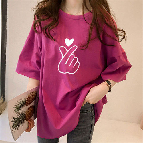 Maternity top summer wear nursing top postpartum wear loose late pregnancy short stature big belly t-shirt summer short sleeve fashion