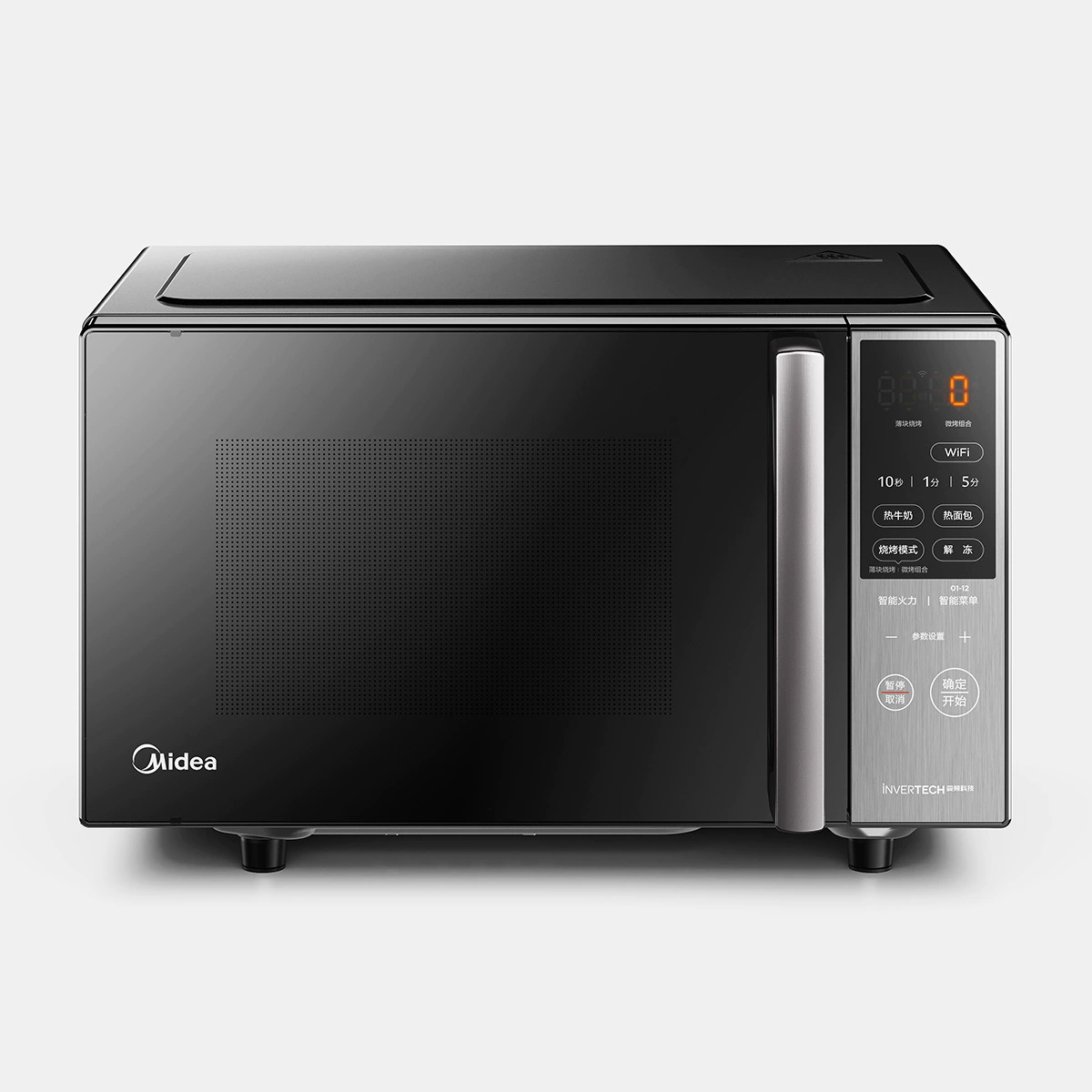 Midea/美的 PC20M5W microwave oven household flat plate heating thawing frequency conversion micro-baking integrated light wave