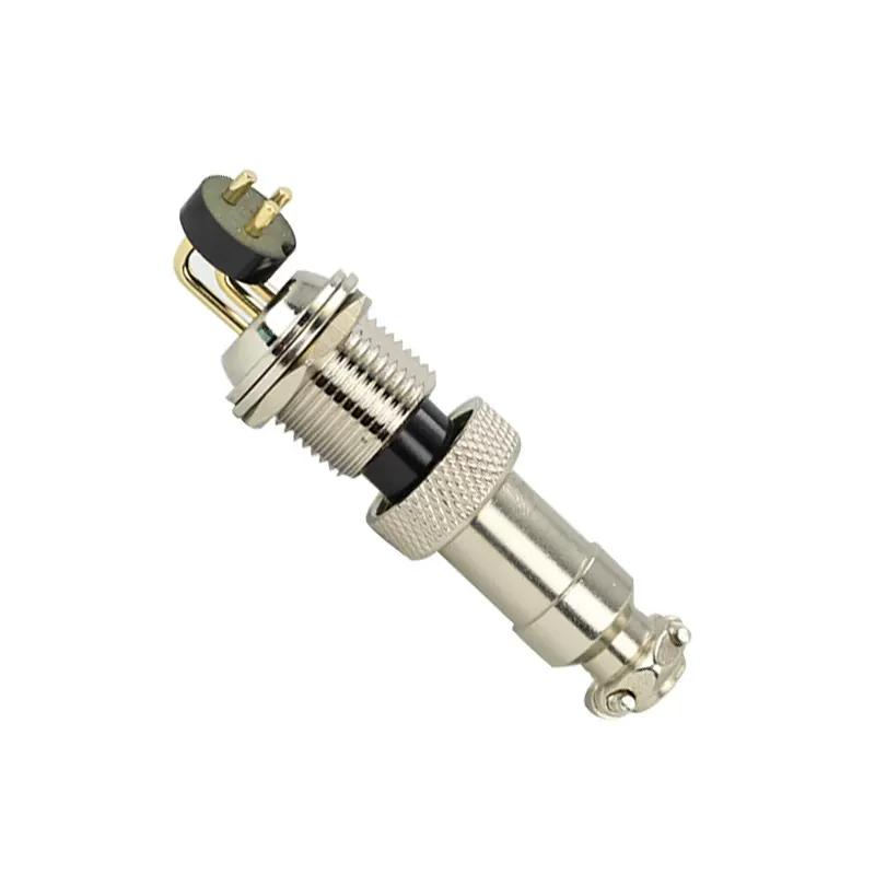 GX12 3芯90度弯针连接器航空插头 厂家批发M12航空插头