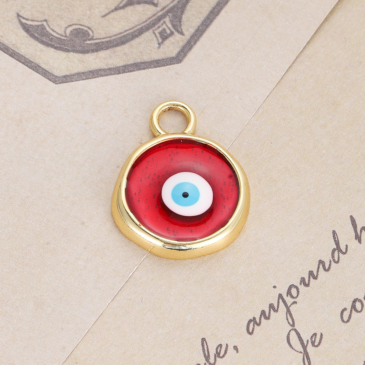 1 Piece Quantity 1 Piece Copper Devil's Eye Polished Pendant