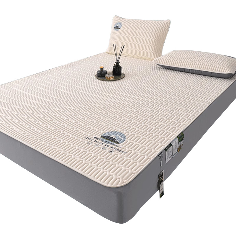 2025 nueva cubierta de sábana de clase A cubierta de cama acolchada gruesa de una sola pieza cubierta de cama con todo incluido cubierta protectora de colchón de alfombra de verano