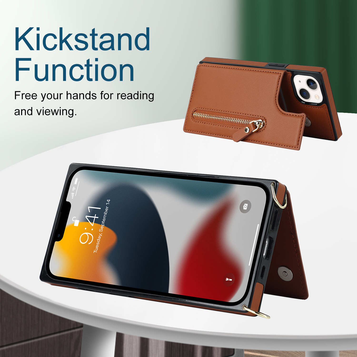Handyhülle Aus Leder Für Iphone Pro Umhängetasche Mit Band_voghion.com
