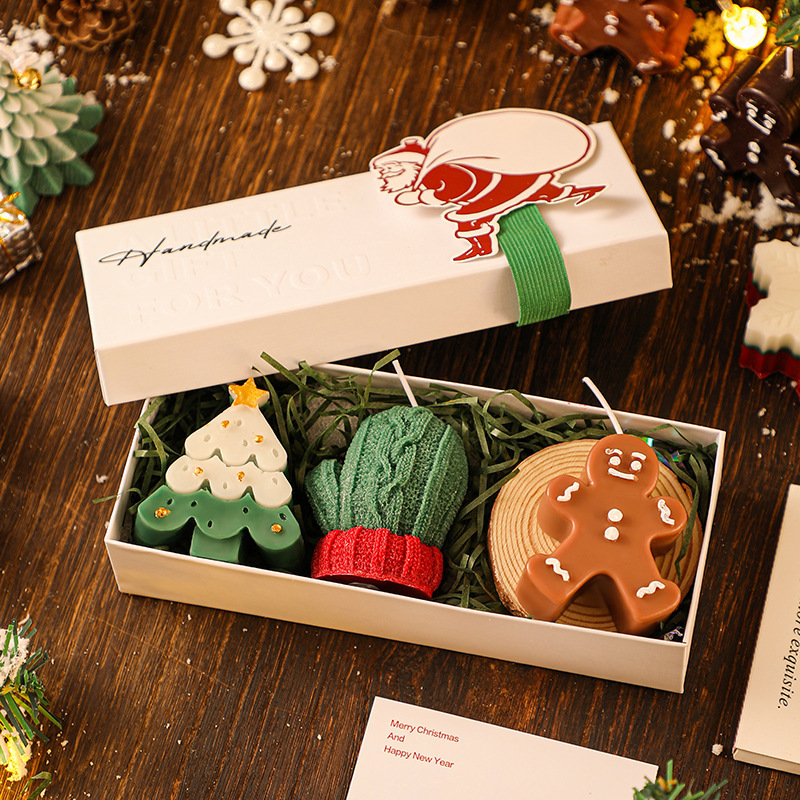 クリスマスプレゼントは友達に実用的な鹿香薫ろうそくセットギフトボックスお土産クリスマスプレゼント置物|undefined