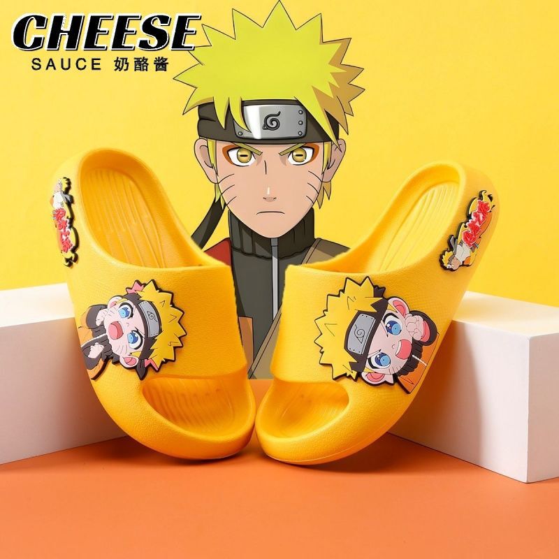 Naruto children's slippers for boys, 2026 new model indoor home non-slip soft-soled cartoon summer slippers for boys