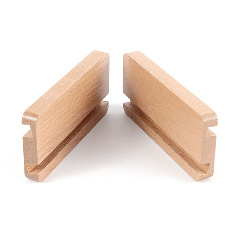 Soporte de madera soporte de teléfono móvil creativo persiguiendo drama artefacto tableta tarjeta postal calendario base menú stand signo