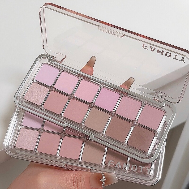 Famoty Vitality Gentle 12-Color Eyeshadow Powder Skin Matte Fine Shine Light White Cosmetics Dropshipping Famoty Vitality Gentle 12-Color Eyeshadow Powder Skin Matte Fine Shine Light White Cosmetics Dropshipping