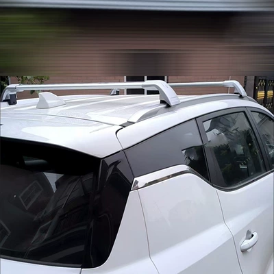 Suitable for Lynk & Co 900 Roof Rack Crossbar Lynk & Co 02060809 Car Aluminum Alloy Punch-Free Roof Rack (Roof rack) - two-all-silver-crossbars-lynk-co-900