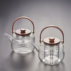 Glass steaming teapot single pot electric ceramic stove water boiling tea set heat-resistant high temperature thickened lifting beam large tea making set