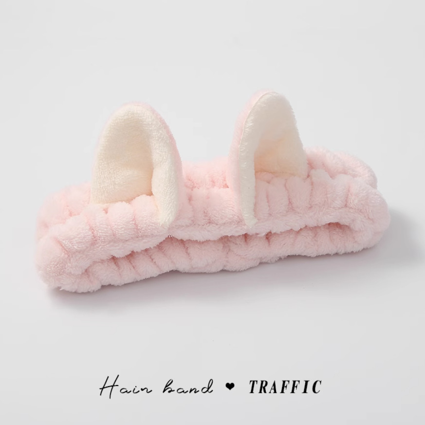 Máscara especial de banda de cabello de restricción simple de banda de cabello de lavado de la cara de mujer pinza de cabello rojo en línea 2025, nuevo toque de cabello otoño invierno