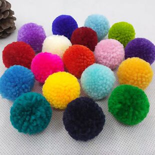 3cm�F؛�_˾�ײ�ɫ��÷�� ë�q���ֹ�diy��ͯ���Ьñ�����b�o��