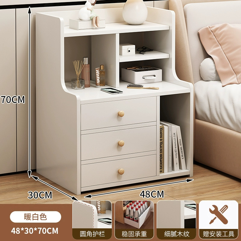 Mesa de cabezal de cama estante de libros doméstico estante de libros sala de estar mostrador simple armario de almacenamiento armario de almacenamiento estante de cama dormitorio