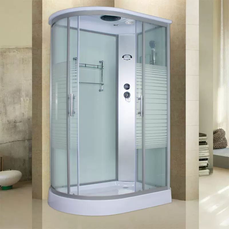 整体淋浴房亚克力钢化玻璃L形一体独立简易家庭沐浴蒸汽桑拿浴房