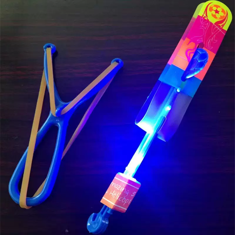 口哨弹弓飞箭发光大号带灯飞箭闪光弹射弹弓火箭玩具批发义乌货源