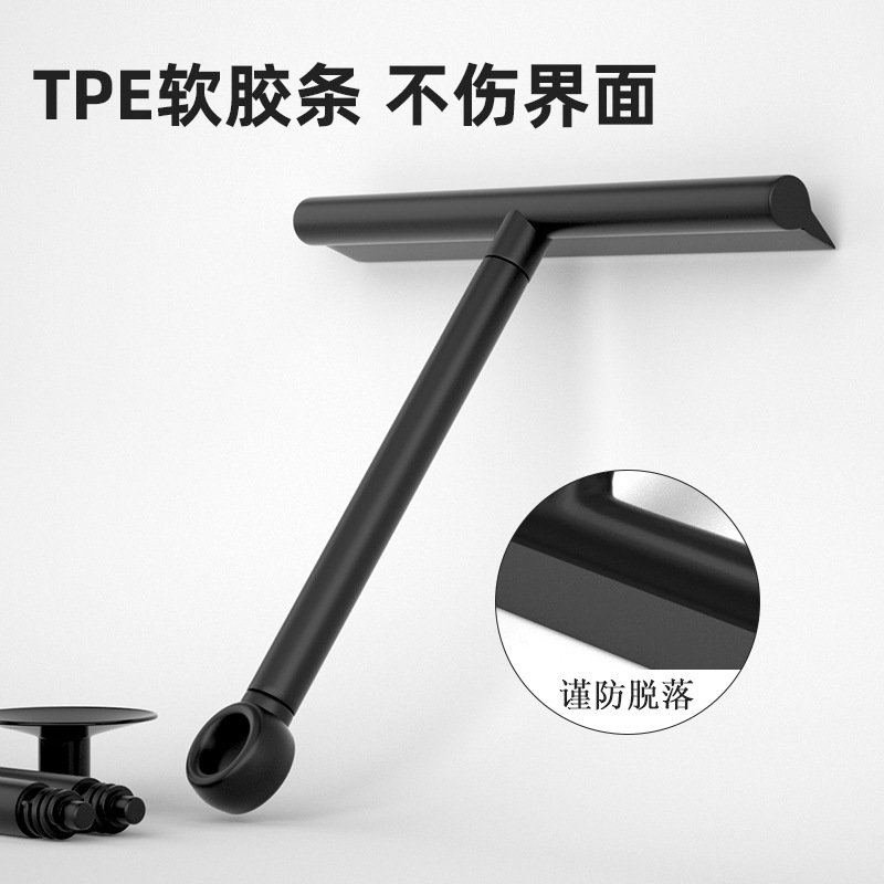 Venta al por mayor raspador de vidrio para el hogar limpiador de ventanas de pegamento flexible limpiador de ventanas limpiador de vidrio de limpieza de un solo lado cepillo de ventana