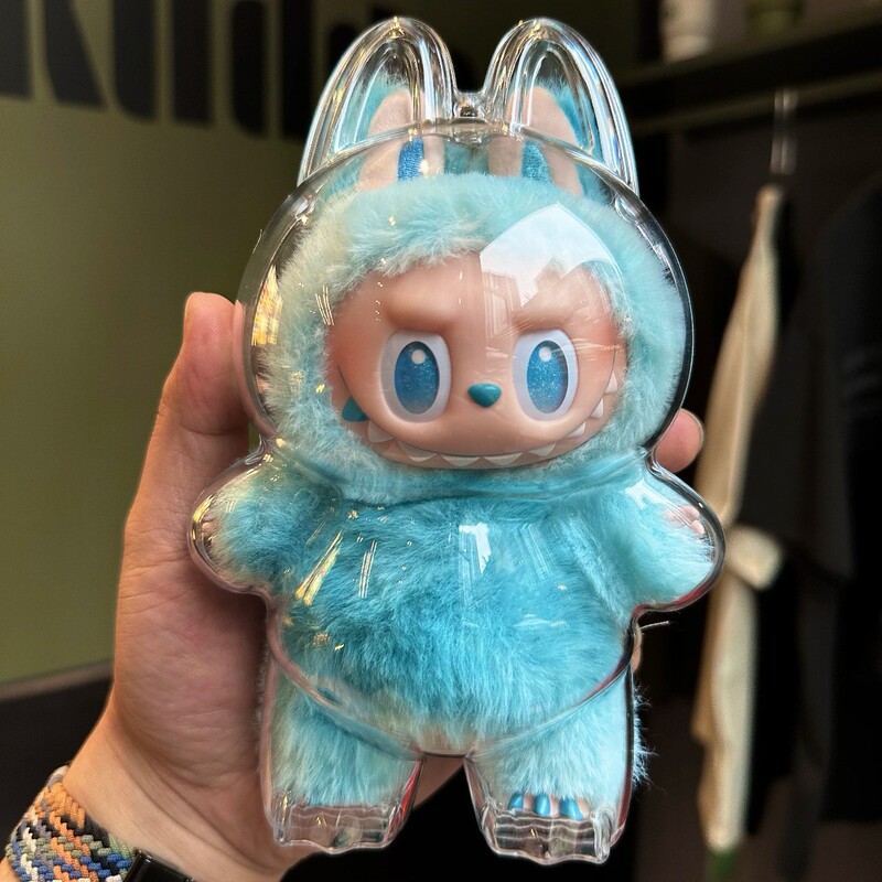 バブルマート labubu3.0 フロント高エネルギービニール透明保護ケース高透明高品質防塵保護ケース|undefined