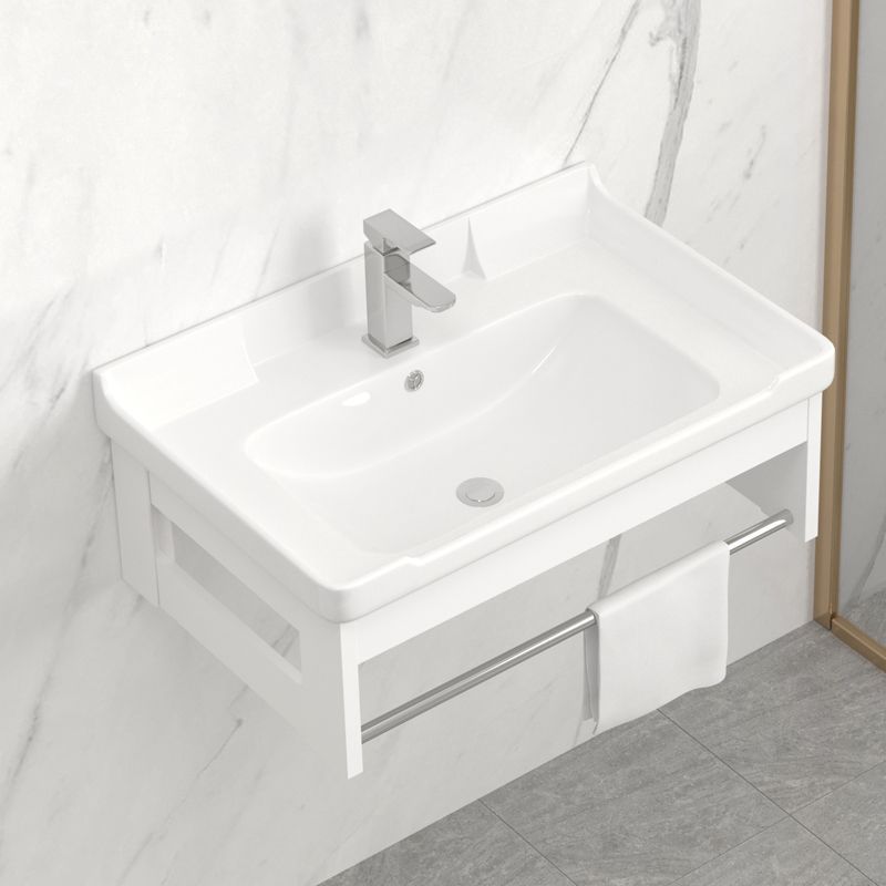 Simple Washbasin Set, Under-Counter Basin, Wall-Mounted Mini Washbasin, Small Apartment Bathroom Basin, Triangular Balcony Basin