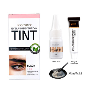 Iconsign Eyebrow Dyeing Kit Waterproof Quick-Drying Cross-Border Beauty Semi-Permanent Eyebrow Dyeing Cream Wholesale