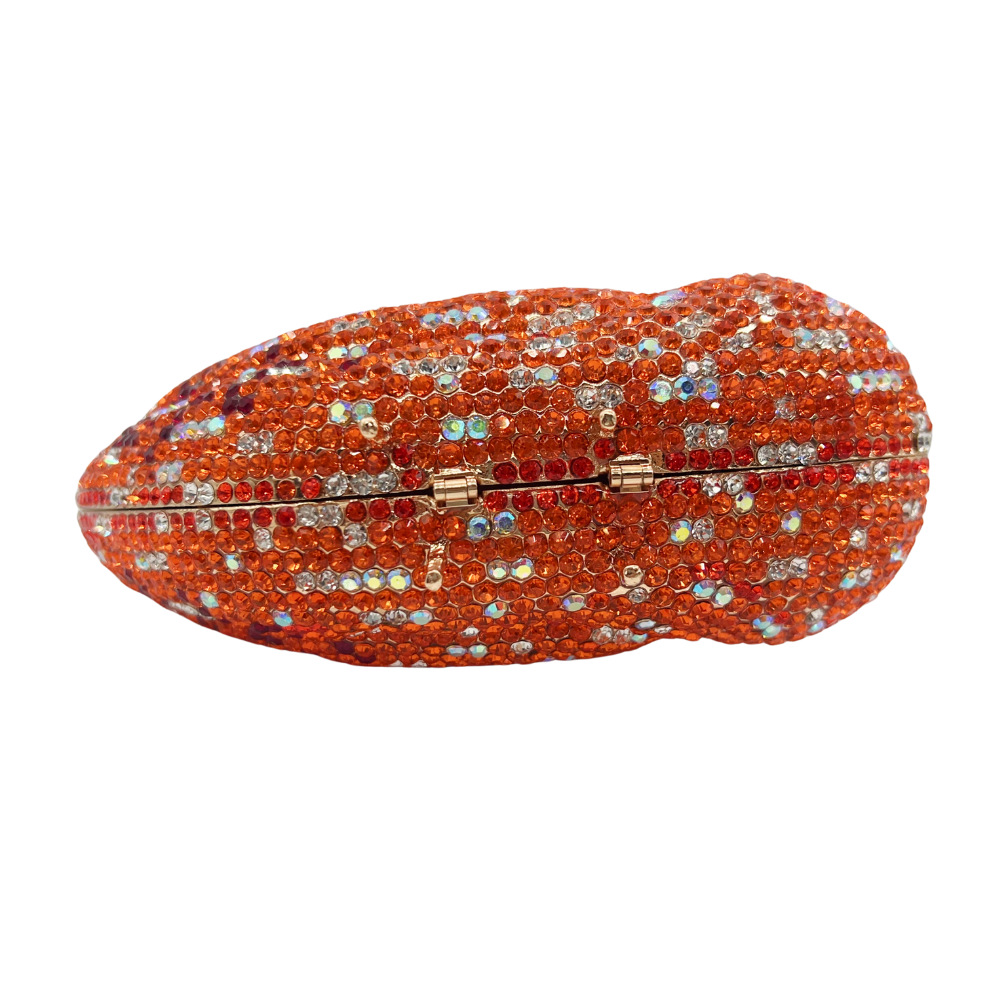 Túi clutch dạ hội đính đá pha lê hình thiên nga cao cấp — Màu hồng, Màu đen, vàng sâm banh, Màu bạc chi tiết 17