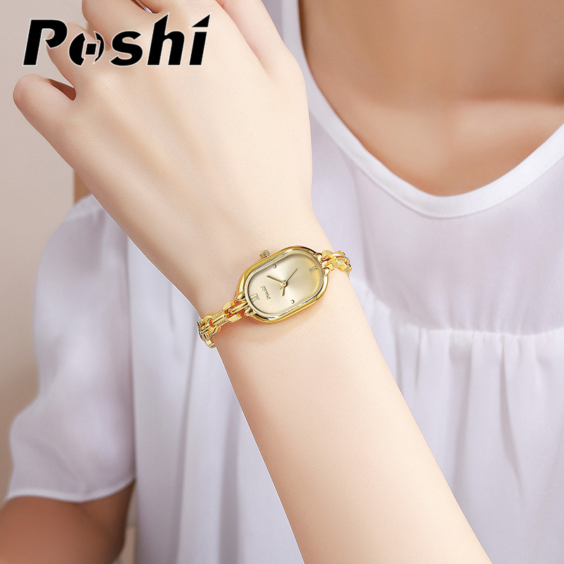 Cadena POSHI accesorios de reloj para mujer, lujo ligero, reloj de cuarzo simple, envío transfronterizo de fábrica, envío de una pieza
