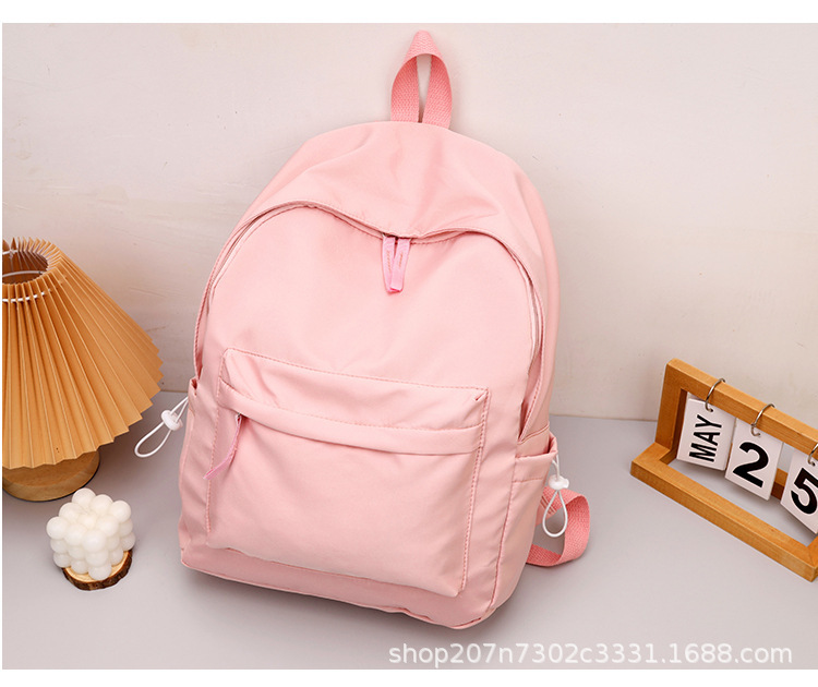 メーカー卸売ナイロンランドセル日系大容量少女森系シンプルな純色の軽いかばん学生リュックサック|undefined
