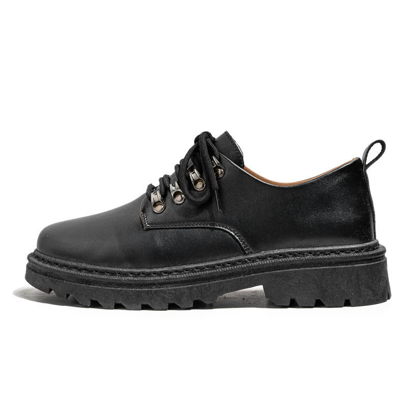 Martens, полуботинки для отдыха из кожи, осень, тренд сезона, корейский стиль