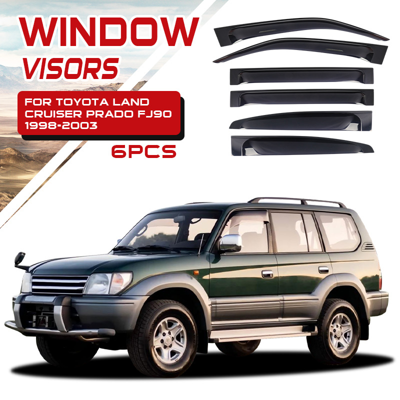 Adecuado para protectores de lluvia y parasoles para ventanas de automóviles Toyota Prado Cruiser LC300 LC200 LC250.